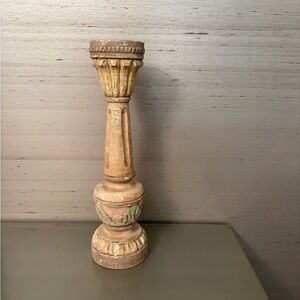 Faux aged antique looking Candle Holder